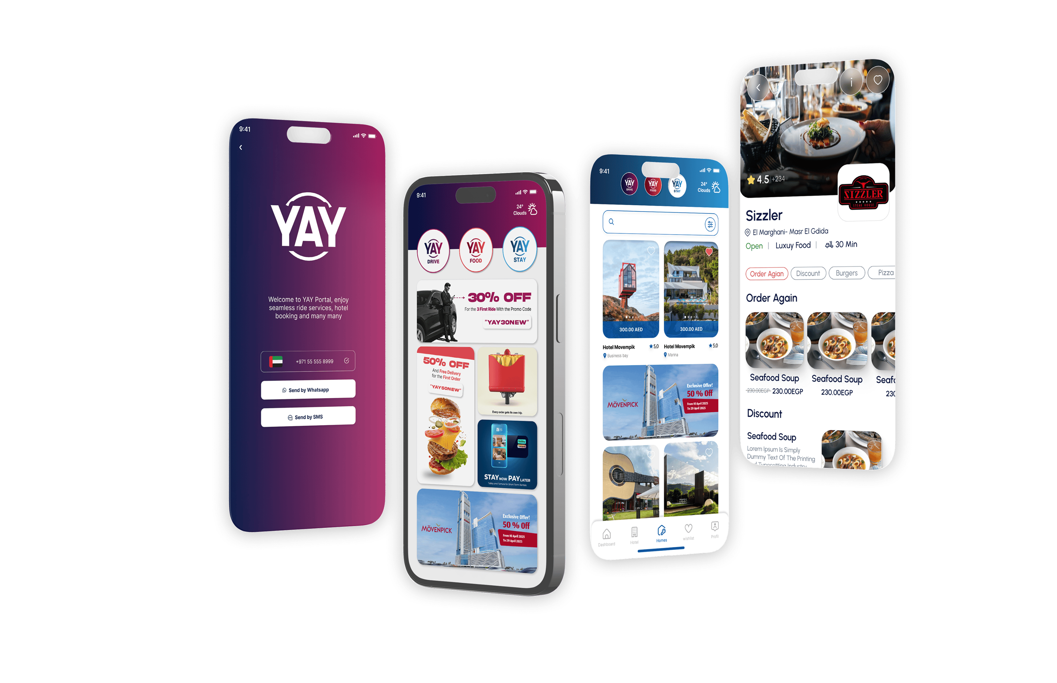 Yay App Screens